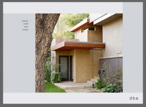 Image of DBA website — Home Page