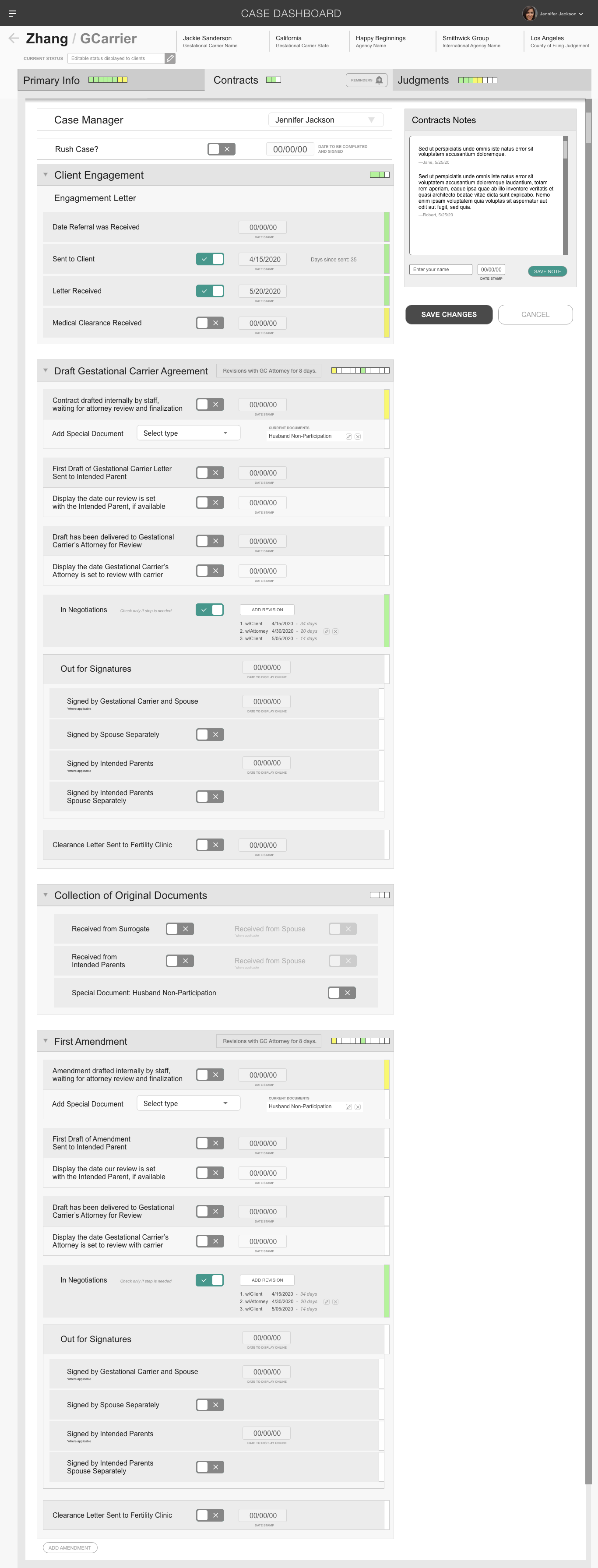 Image of Case Dashboard User Experience Design