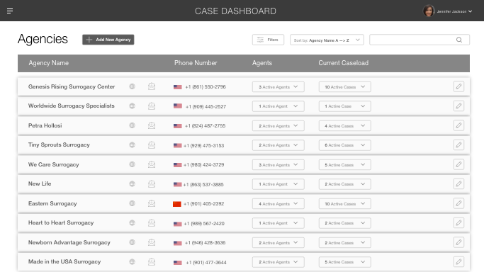 Image of Case Dashboard User Experience Design